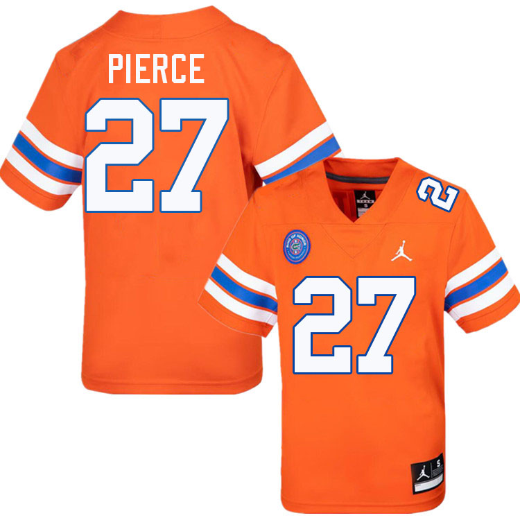 Dameon Pierce Florida Jersey,Florida Gators #27 Dameon Pierce Jersey Youth Uniforms-Throwback Orange Dameon Pierce Florida Jersey,Florida Gators #27 Dameon Pierce Jersey Youth Uniforms-Throwback Orange